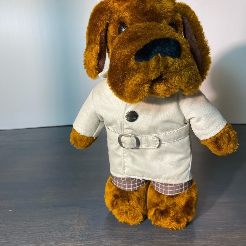Vintage McGruff the Crime Dog Plush Merrythought England Trench Coat
